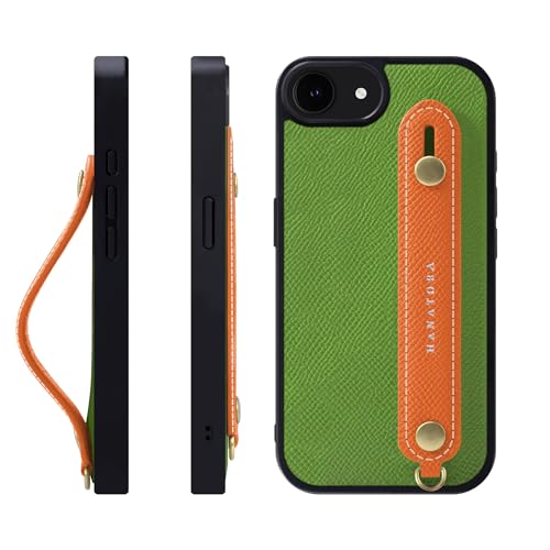 HANATORA for iPhone 17e 16e �P�[�X �{�v �ϏՌ� �w�ʃx���g �X�}�z�P�[�X �X�}�z �X�^���h�@�\ �l�b�N �X�g���b�v �t�� �G���{�X���U�[ �M�t�g �}�O�l�b�g�Ȃ� ���F�[���N���P�b�g+�I�����W NGH-16e-VertCriqu