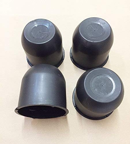 4 Black Trailer Wheel Hub Center Cap 4.25" Diameter Travel Trailer, Camper RV by Automotive Authority