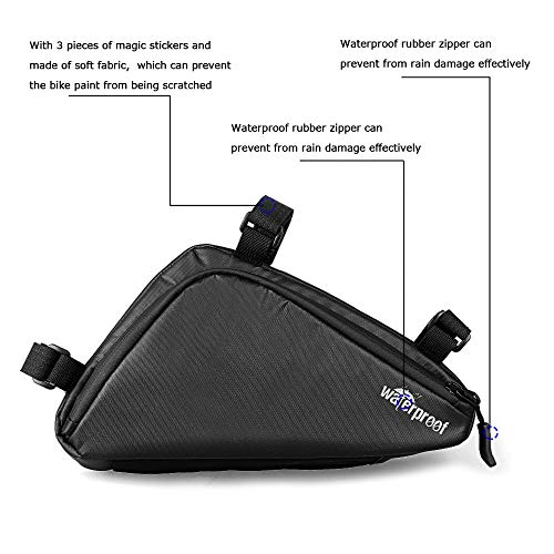 Moonlux Borsa per Telaio Bici Impermeabile, Borsa