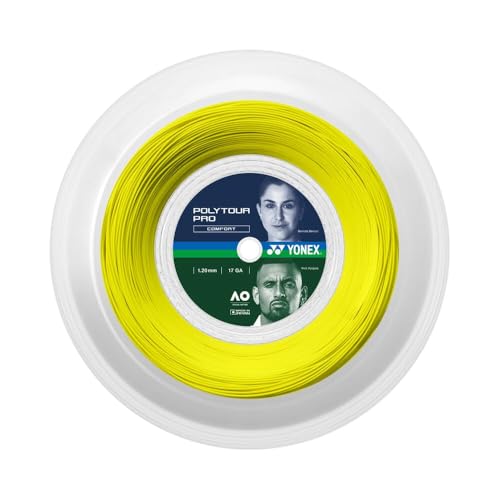 Yonex Saitenrolle Poly Tour Pro, Gelb, 200 m, 0195220121200010