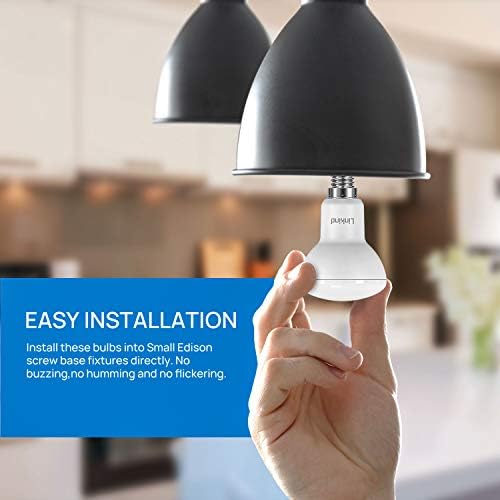 Linkind R50 E14 LED Light Bulb, 4W Reflector Spot Light SES Replace 40W , 4000K Cool White, 480 Lumen, 110°Beam Angle Spotlight, 220-240V AC, Non-Dimmable, 6 Pack