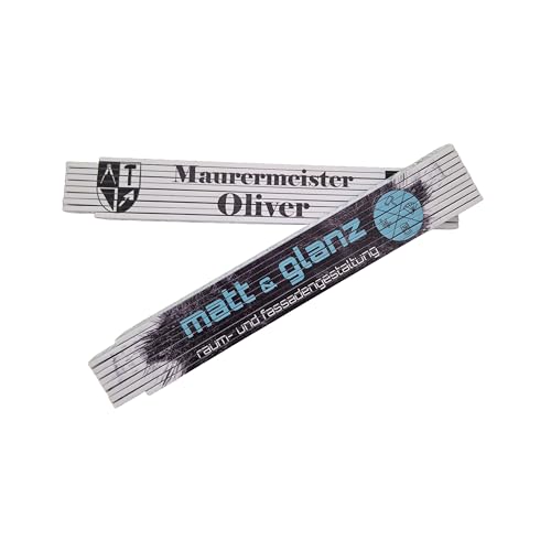 Schmalz® Mètre pliant avec texte et logo de l'entreprise ou image au choix - Règle d'angle de 2 m et échelle (1)