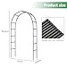 Thorise 7.9 Ft H x 4.6 Ft W Metal Pergola Arbor,Assemble Freely 2 Sizes,for Various Climbing Plant Wedding Garden Arch Bridal Party Decoration Wide Arbor, 1 Pack