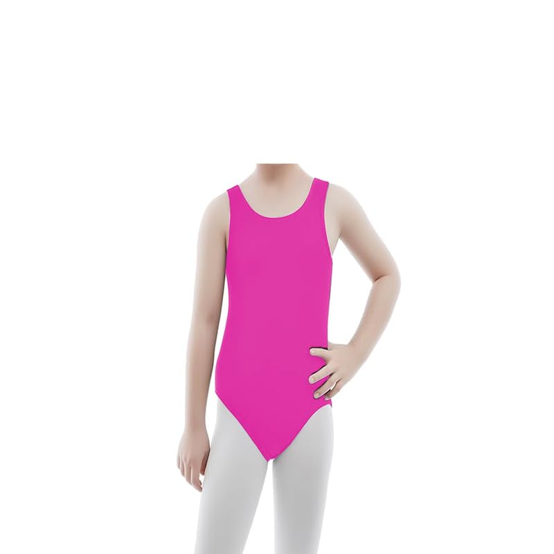 Prime fashions Justaucorps sans manches pour fille - Pour l'école, le sport, la danse, le ballet et la gymnastique