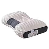 Jawyem 3D SPA Massage Pillow Cervical Orthopedic Neck Pillow to Help Sleep and Protect The Pillow Neck Soybean Fiber Massage Pillow