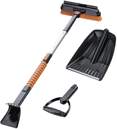 5 in 1 Snow Brush for Car SUV Trucks, 42'' Extendable Car Snow Brush ...