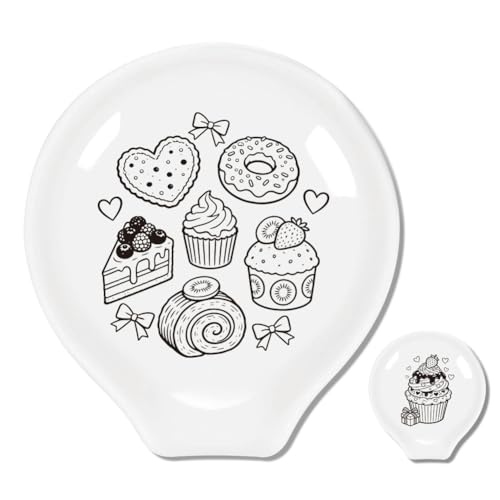 Doughnuts & Cakes Ceramic Spoon Rest