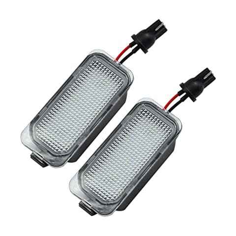 Number Plate lights LED Rear Licence Number Plate Lamps for J-aguar XJ XF Fiesta F-ocus S-MAX Grand C-max M-ondeo K-uga Galaxy,Canbus 6000K Xenon Cold White(2 Packs) Cover