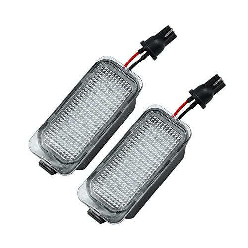 Hoypeyfiy Number Plate lights LED Rear Licence Number Plate Lamps for J-aguar XJ XF Fiesta F-ocus S-MAX Grand C-max M-ondeo K-uga Galaxy,Canbus 6000K Xenon Cold White(2 Packs)
