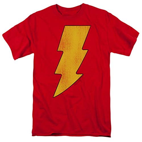 Captain Marvel Shazam Lightning T Shirt & Stickers (Small) #TOP26