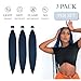 Leticia Navy Blue Braiding Hair Pre stretched Hypoallergenic Knotless Ez Braiding Hair for Braids Prestretched Synthetic Hair Extension for Women（Packs of 3,26