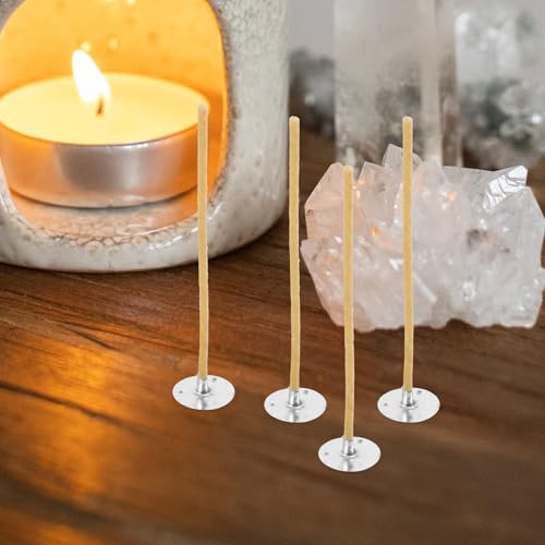 100 mechas trenzadas para velas con base fibra miniatura 3