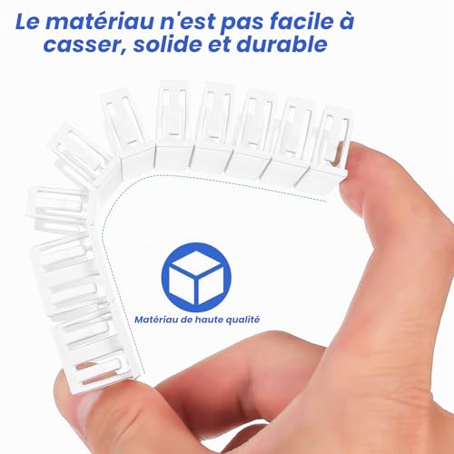 12 Pièces Cache-Fentes pour Tableau Electrique, Cache-Trous Modulaires pour Boîtier à Fusibles, Compatible avec Legrand, Hager, Schneider etc. – vue 5