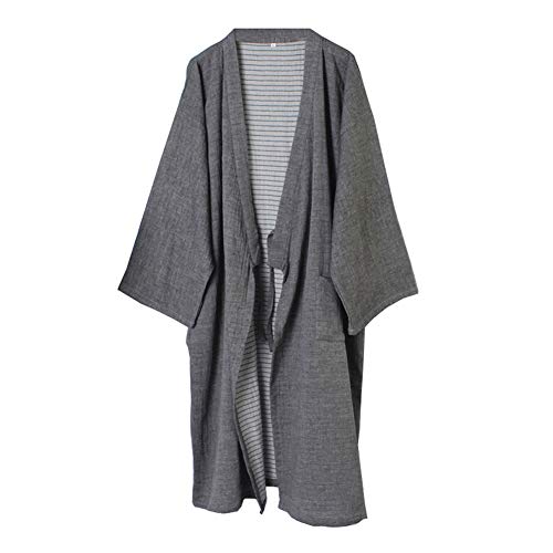 Hombres Yukata Robes Kimono Robe Khan Vapor Ropa Pijamas # 03