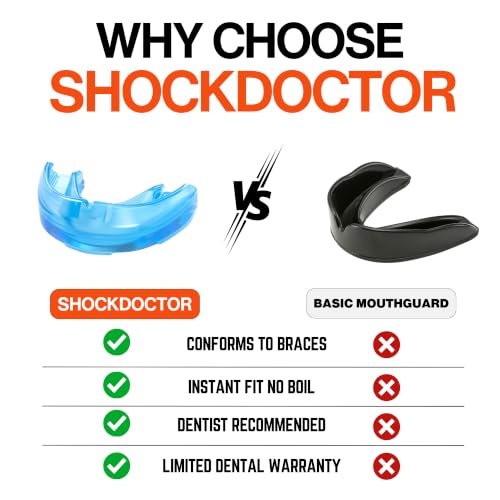 Image of Shock Doctor Braces Mouthguard, Strapped & Strapless