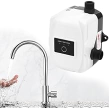 Water Pressure Booster Pump for Home, DC 24V Mini Booster Pump Automatic 150W Portable Boosting Pump Water Recirculating Pump Max Lift,Fit Shower Kitchen Garden