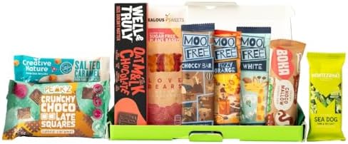 Vegan Chocolate and Snack Letterbox Gift – 9 Delicious Vegan Treats, Perfect for Christmas Stocking Fillers, Birthdays, Mother's Day, Father's Day, Valentine's, and Easter!