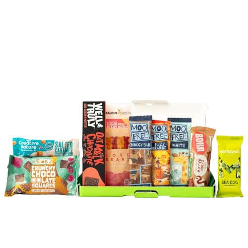 Vegan Chocolate and Snack Letterbox Gift – 9 Delicious Vegan Treats, Perfect for Christmas Stocking Fillers, Birthdays, Mother's Day, Father's Day, Valentine's, and Easter!
