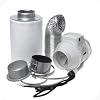 Actieve koolstoffilter, afvoerluchtset incl. buisventilator 280 m³/h ventilatieset voor growbox/Homebox