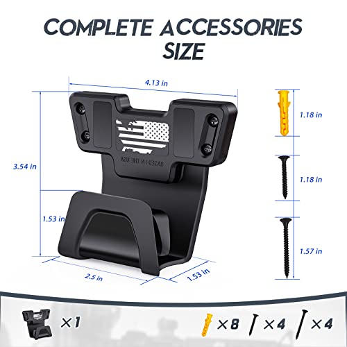 2 Pcs Gun Magnets With Safety Trigger Guard Protection, Gun Magnet Mount Rated Max Up To 15 Lbs, Concealed Magnetic Gun Mount For Handgun Rifle Shotgun Pistol Revolver And Vehicle Car Wall Safe #TOP6