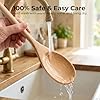 HANSGO 3PCS Wooden Spoons for Cooking, 12 Inch Long Handle Mixing Spoons for Baking, Tasting, Stirring Food, Hot Soups, Large Wooden Utensils for Nonstick Cookwares, Thoughtful Kitchen Gifts #5