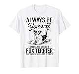 fox terrier poil dur blanc Ligero, Encaje clasico, Manga de doble puntada y bastilla baja