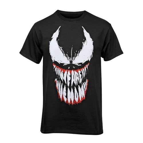 Marvel Boys Spider Man Venom Teeth Face T-Shirt Black 12-13 Years