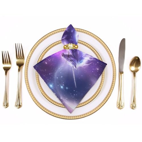 Servilletas de tela reutilizables Flying Unicorns para llenar de magia tu comedor diario 4
