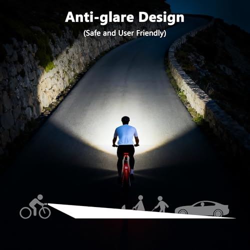 Bike Lights for Night Riding,1500 Lumens High&Low Beam Front