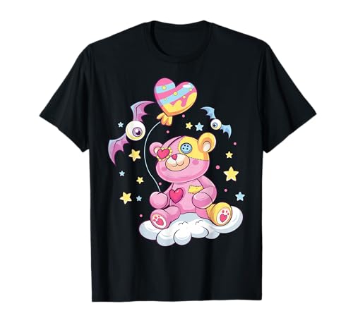 Pastel Goth Teddy Bear Japanese Anime Kawaii Menhera Nu Goth T-Shirt