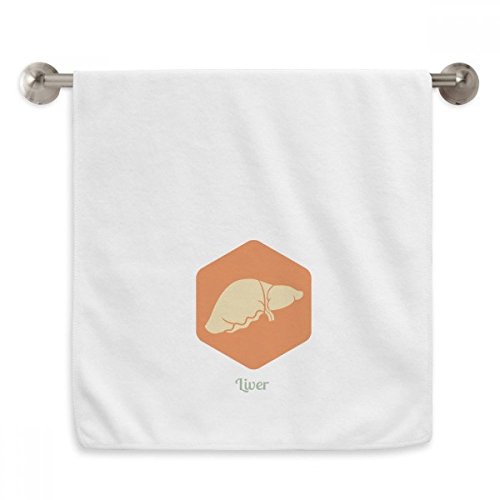 Serviettes moelleuses foie orange blanches pour linge de bain terne - 2
