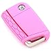Produktbild Finest Folia Schlüssel Hülle VB für 3 Tasten Auto Schlüssel Silikon Cover Schlüsselhülle Etui Schutzhülle (Rosa)
