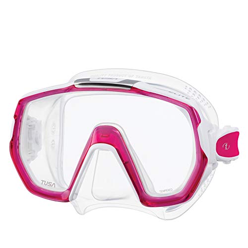 Tusa M-1003 Freedom Elite Scuba Diving Mask, Bougainvillea Pink #TOP26