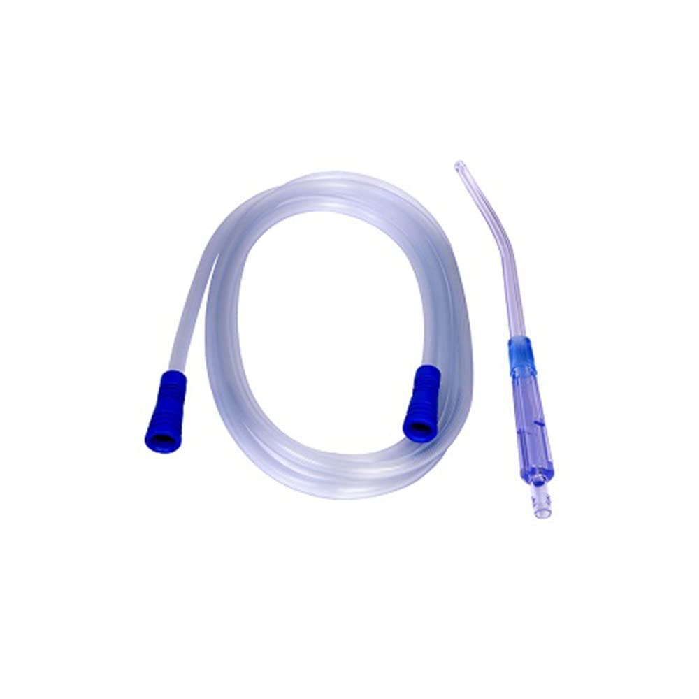 Diatech Yankauer Suction Tube Size 1/4"x3mtr Crown Tip with Vent EO Sterile