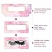 MAGEFY 30 Piece Eyelash Packaging Box - Glitter Paper Lash Case (Pink)