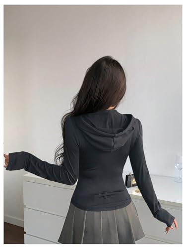 GORGLITTER Women's Workout Jackets Lightweight Zip Up Gym Jacket Long Sleeve Athleisure Cropped Hoodies 20252