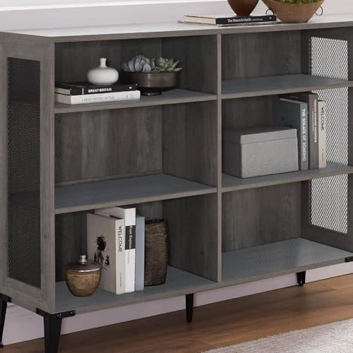 Image of Anti-Slip Kitchen Cabinet Drawer Shelf Mat Liner Sheets for Waterproof Shelf Paper with Modern Pattern EVA Cabinet Mat Easy to Cut- Sheet for Fridge,Shoe Rack,Closet,Cupboard Grey, 45x300 CM