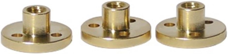 CNC T4 nut trapezoidal Screw Brass Copper Lead 1mm 2mm(Pitch 1mm Lead 2mm)