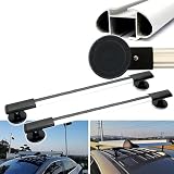 WhAeoy Barres De Toit Universelles (Fixes Magnétiques), Barres De Toit Transversales avec Barres Transversales Réglables, Diamètre De La Ventouse 10 Cm, pour SUV/berlines À Hayon,C