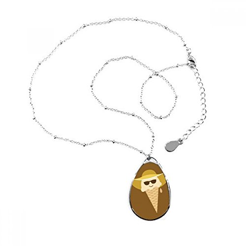 Collier goutte d'eau chapeau lunettes pour sublimer vos tenues