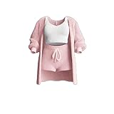 Misscosy Knit Set 4-piece, Misscosy Knit Set 3-Piece, Miss Cozy Knit Set 3-piece, Cosy Knit Set Misscosy 3 Piece (Color : F, Size : 3XL)