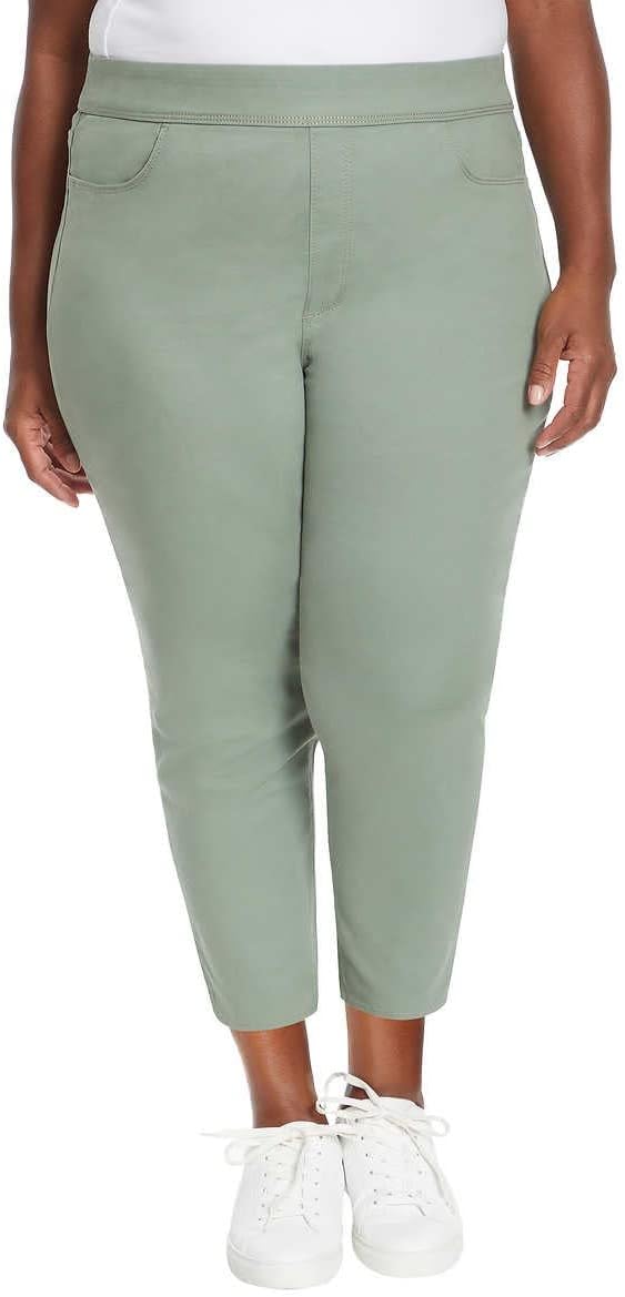 Gloria Vanderbilt Women's Pull On Crop Length Mid Rise Pants