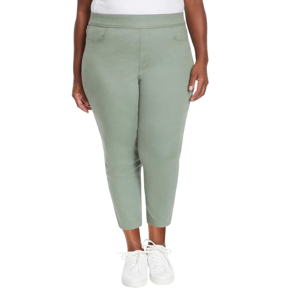 Gloria Vanderbilt Womens Pull On Crop Length Mid Rise Pants