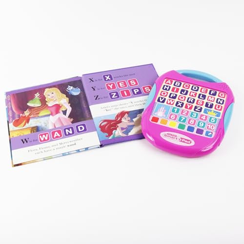 Disney Princess Moana, Cinderella, Rapunzel, and More! - My First Smart Pad Library - 8-Books and Interactive Activity Pad Sound Book Set - PI Kids
