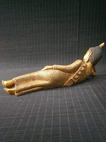Statue de Bouddha antique cuivre objet de collection art asiatique maison
