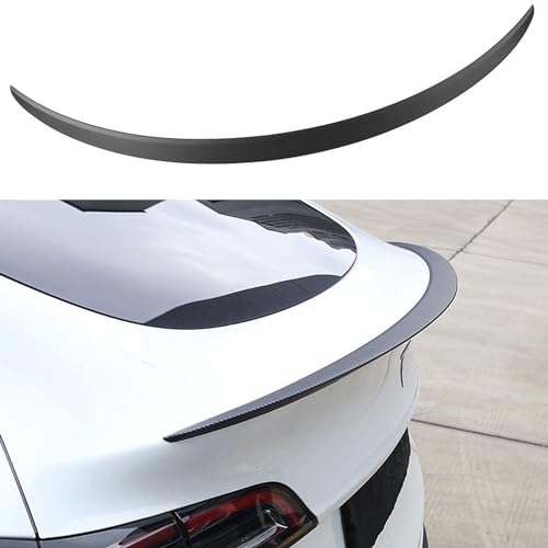 Ywooon Alerón Trasero para Tesla Model 3 Highland 2024 2025 2026 Original de Fibra de Carbono Mate ABS ala de Decoración del Maletero Highland Accesorios (Fibra de Carbono Mate)