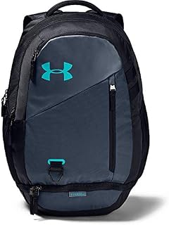 Under Armour Hustle 4.0 Backpack, Downpour Gray (044)/Breathtaking Blue, One Size Fits All