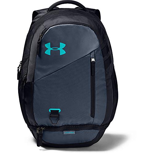 Under Armour Hustle 4.0 Backpack, Downpour Gray (044)/Breathtaking Blue, One Size Fits All