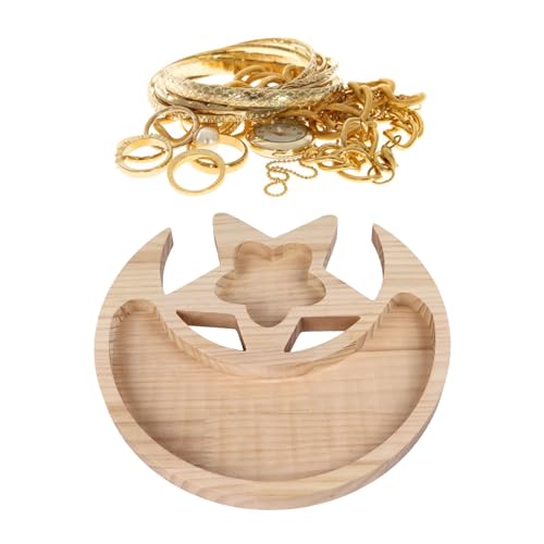 Bandeja decorativa de madera de pino de 9,4 pulgadas para aceites esenciales 3