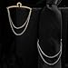 Mens Tie Chain Fashion Necktie Link Clip Noble Necktie Chain Cravat Collar Buckle for Business Wedding Formal Wear Portable C